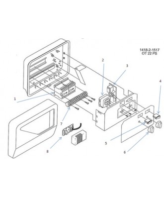 Spare parts for sauna control model OT 22 PS-3 | Helo