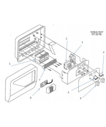 Spare parts for sauna control model OT 22 PS-3 | Helo